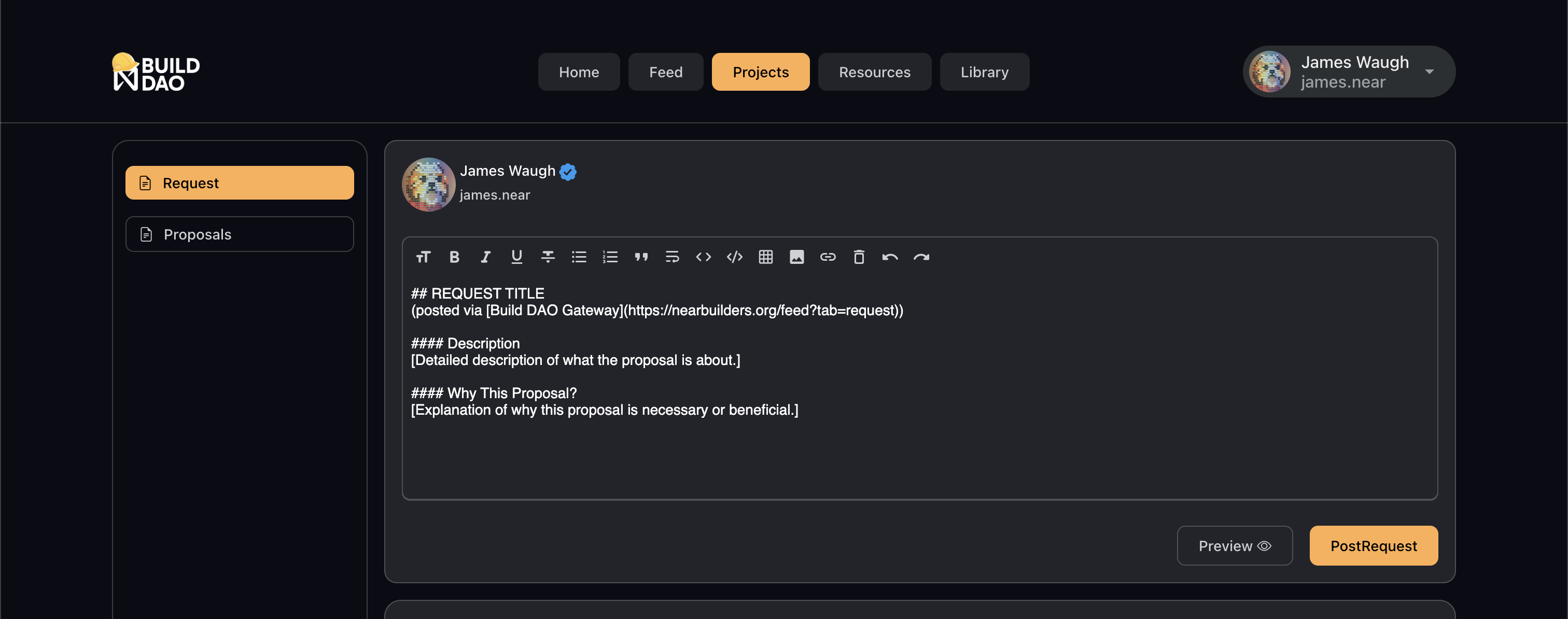request creator